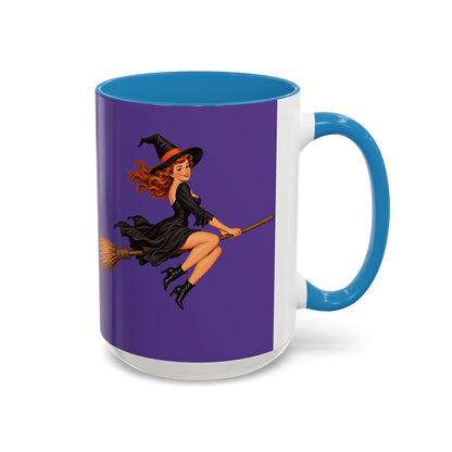 Hazel Hex Purple Accent Mug by CreepyCrafts.boo
