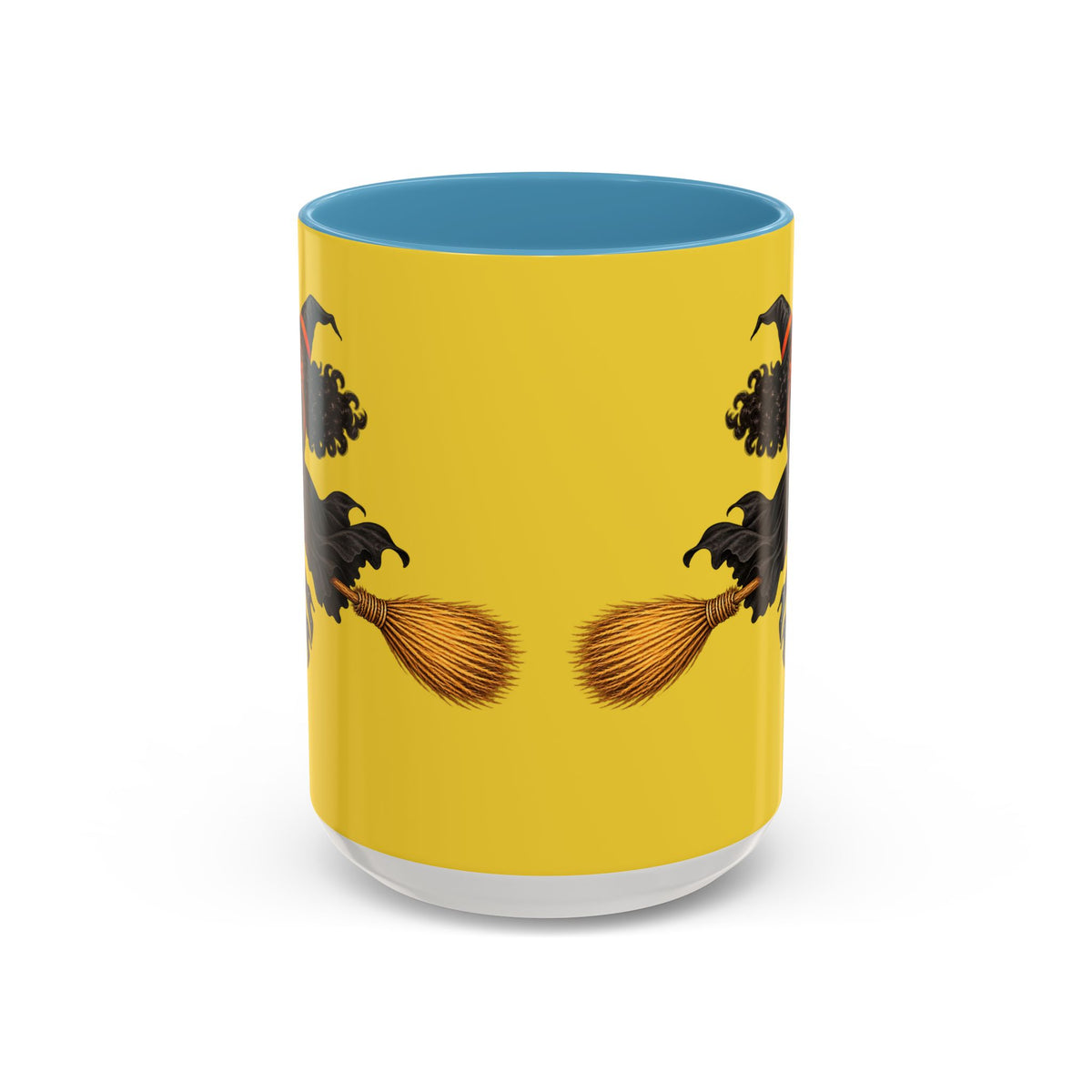 Velvet Vex Yellow Accent Mug by CreepyCrafts.boo
