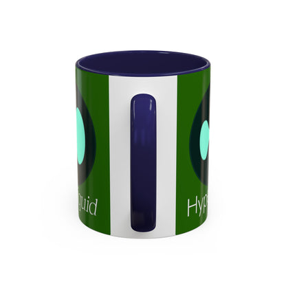 Hyperliquid White font Green Accent Mug by cypherpunkgear.com