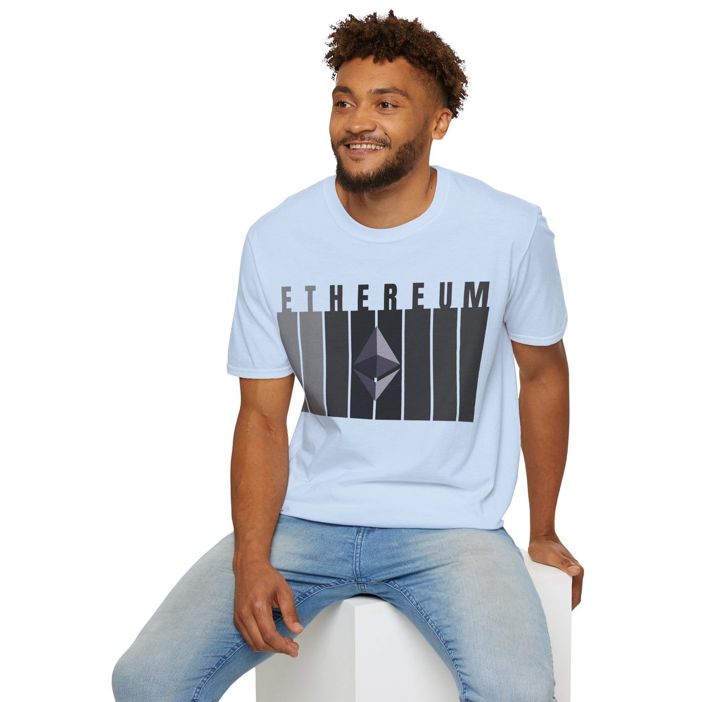 Ethereum (ETH) Light colors Unisex T-Shirt by cypherpunkgear.com