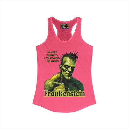 Frankenstein's Creature Women's Racerback Tank Top by CreepyCrafts.boo