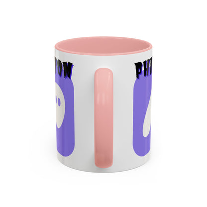 Phantom Hot Wallet White Accent Mug by cypherpunkgear.com