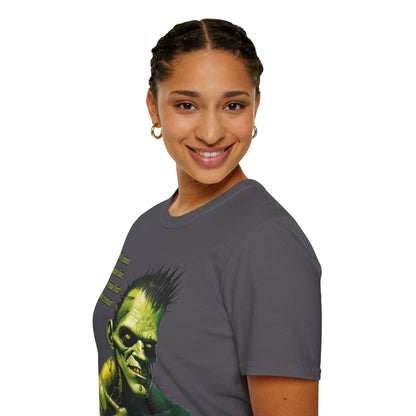 Frankenstein's Creature Dark colors Unisex T-Shirt by CreepyCrafts.boo
