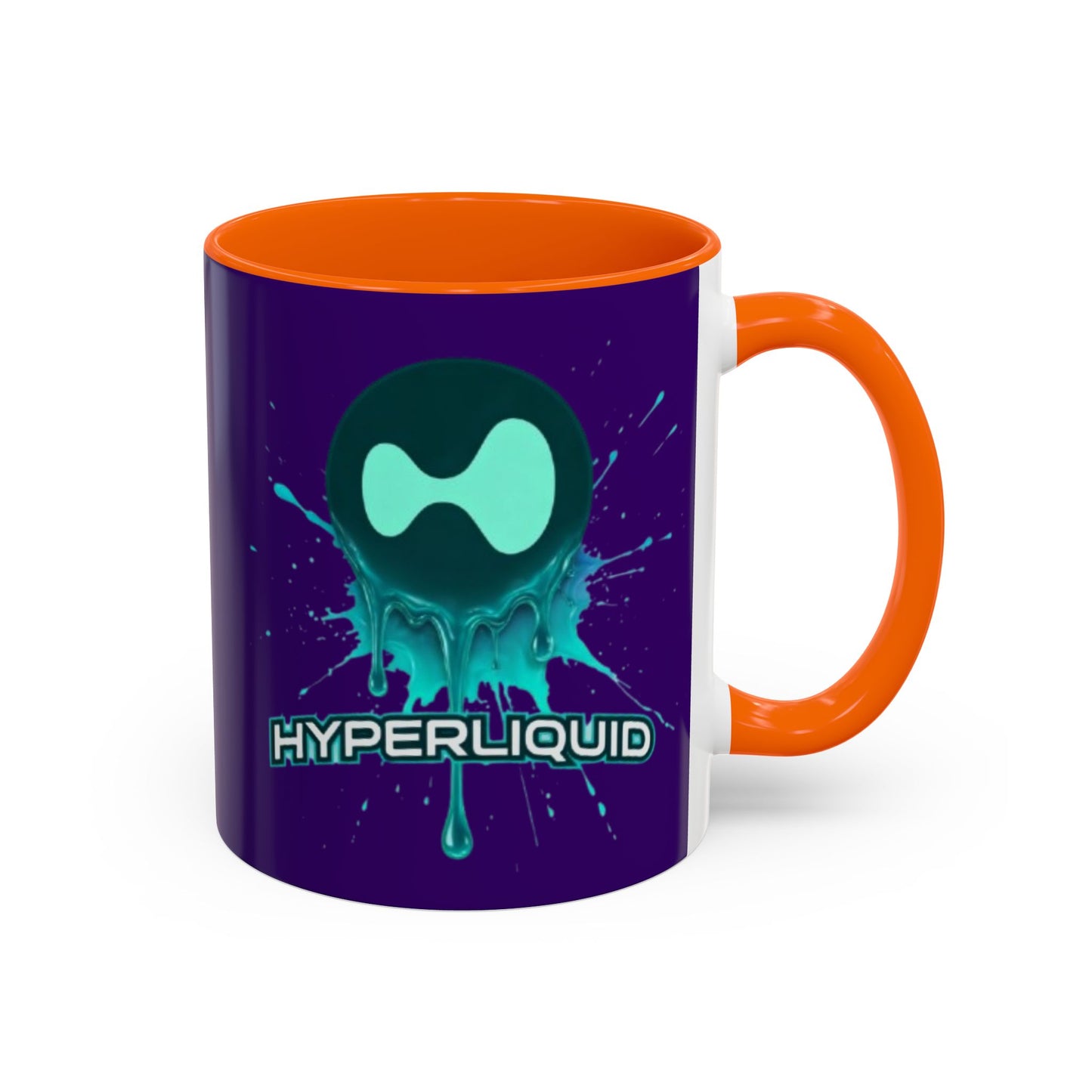 HYPE Drip Dark Purple Accent Mug by cypherpunkgear.com