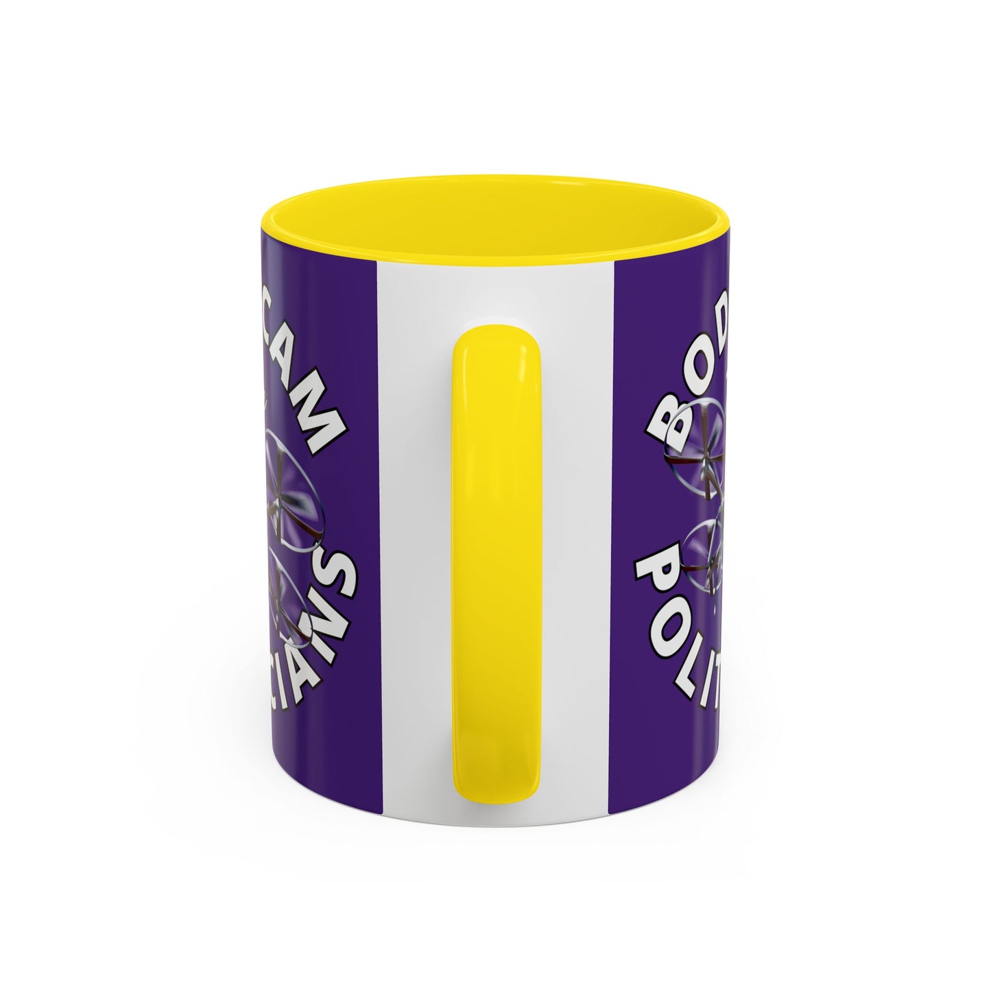Bodycam the Politicians Drone Purple Accent Mug by cypherpunkgear.com