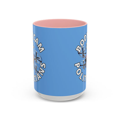Bodycam the Politicians Drone Light Blue Accent Mug by cypherpunkgear.com
