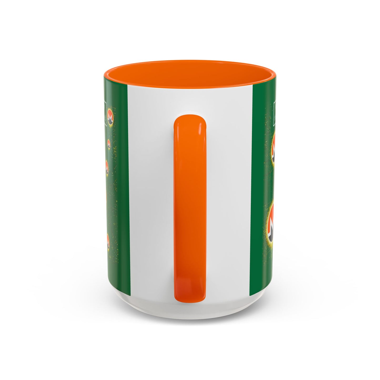 Monero (XMR) don't assume your freedoms are assured Green Accent Mug by cypherpunkgear.com