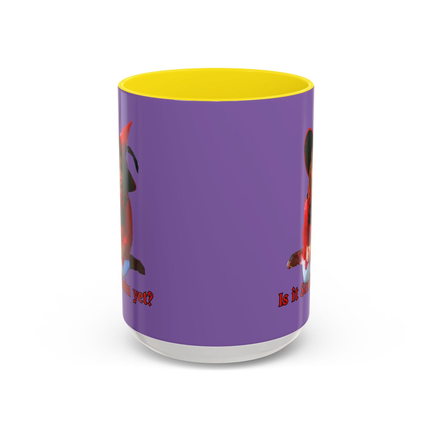 Is it Samhain yet? Light Purple Accent Mug by CreepyCrafts.boo