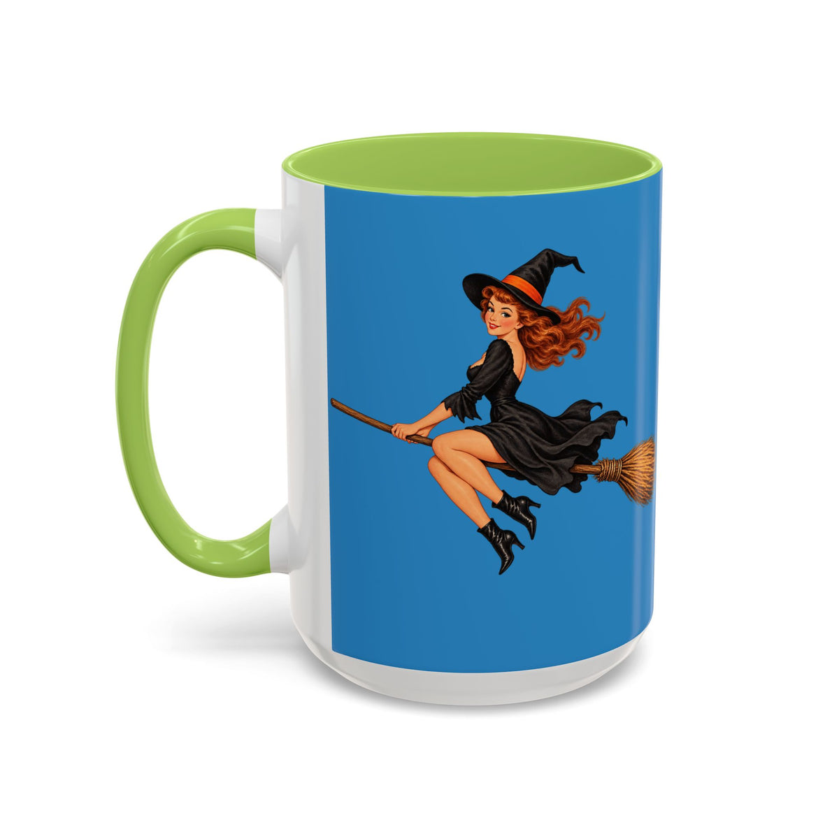 Hazel Hex Blue Accent Mug by CreepyCrafts.boo