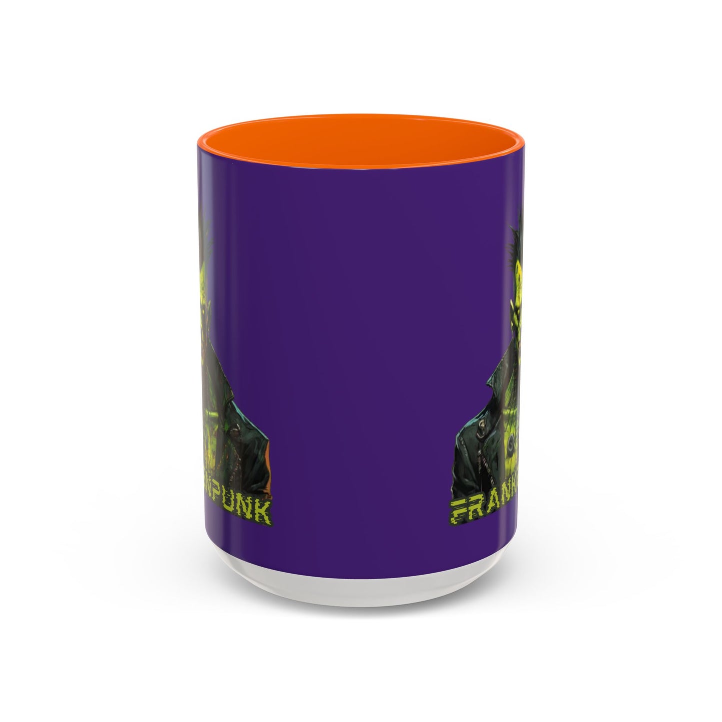 Frankenpunk Purple Accent Mug by CreepyCrafts.boo