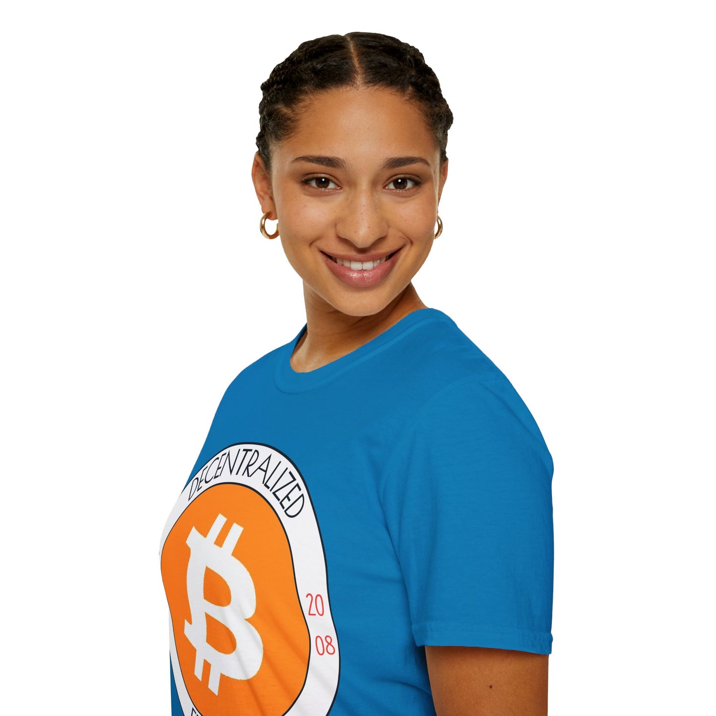 Bitcoin Decentralized Freedom DKcolors Unisex T-Shirt by cypherpunkgear