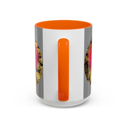 Bitcoin is My Valentine Grey Accent Mug by cypherpunkgear.com