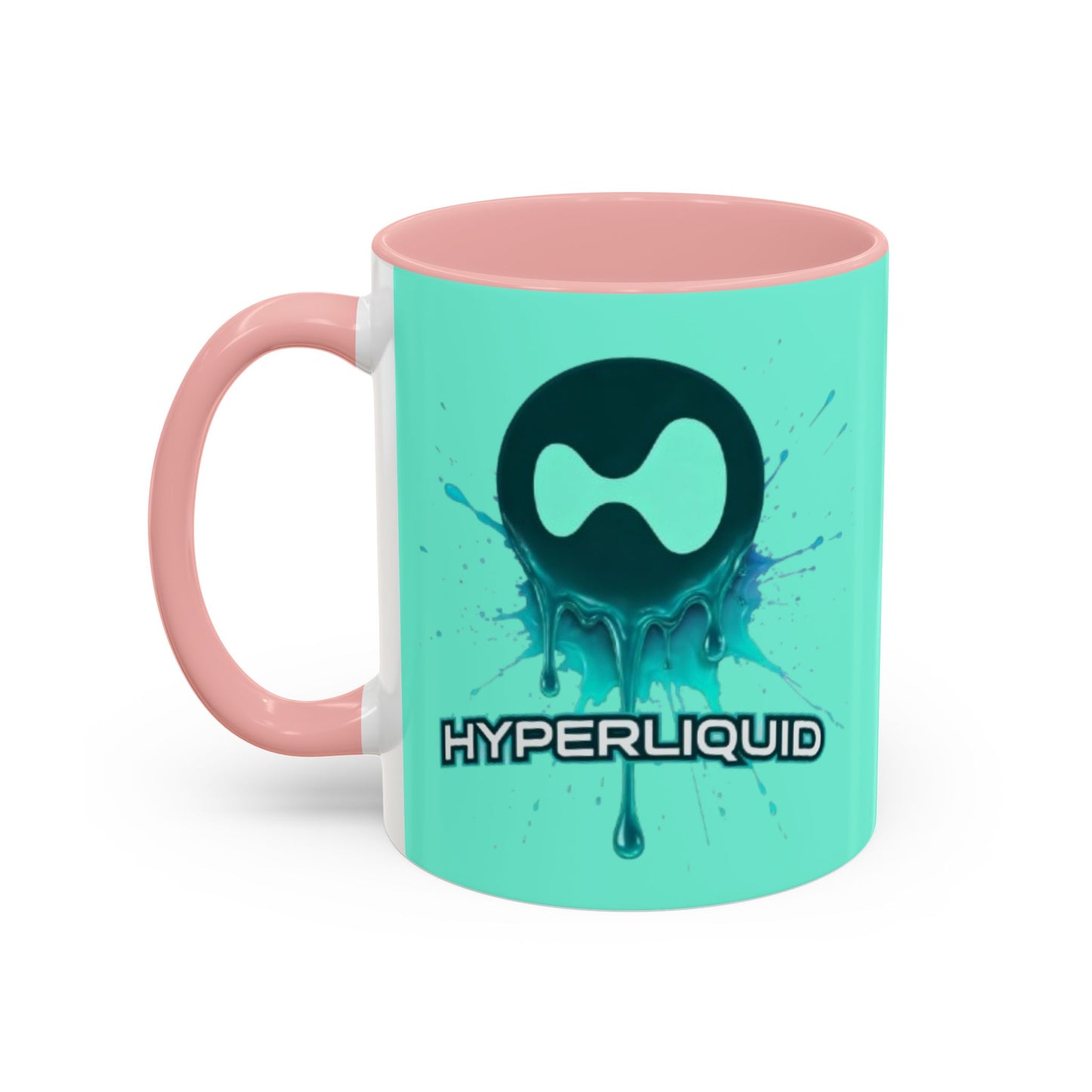 HYPE Drip Light Hyperliquid Accent Mug by cypherpunkgear.com