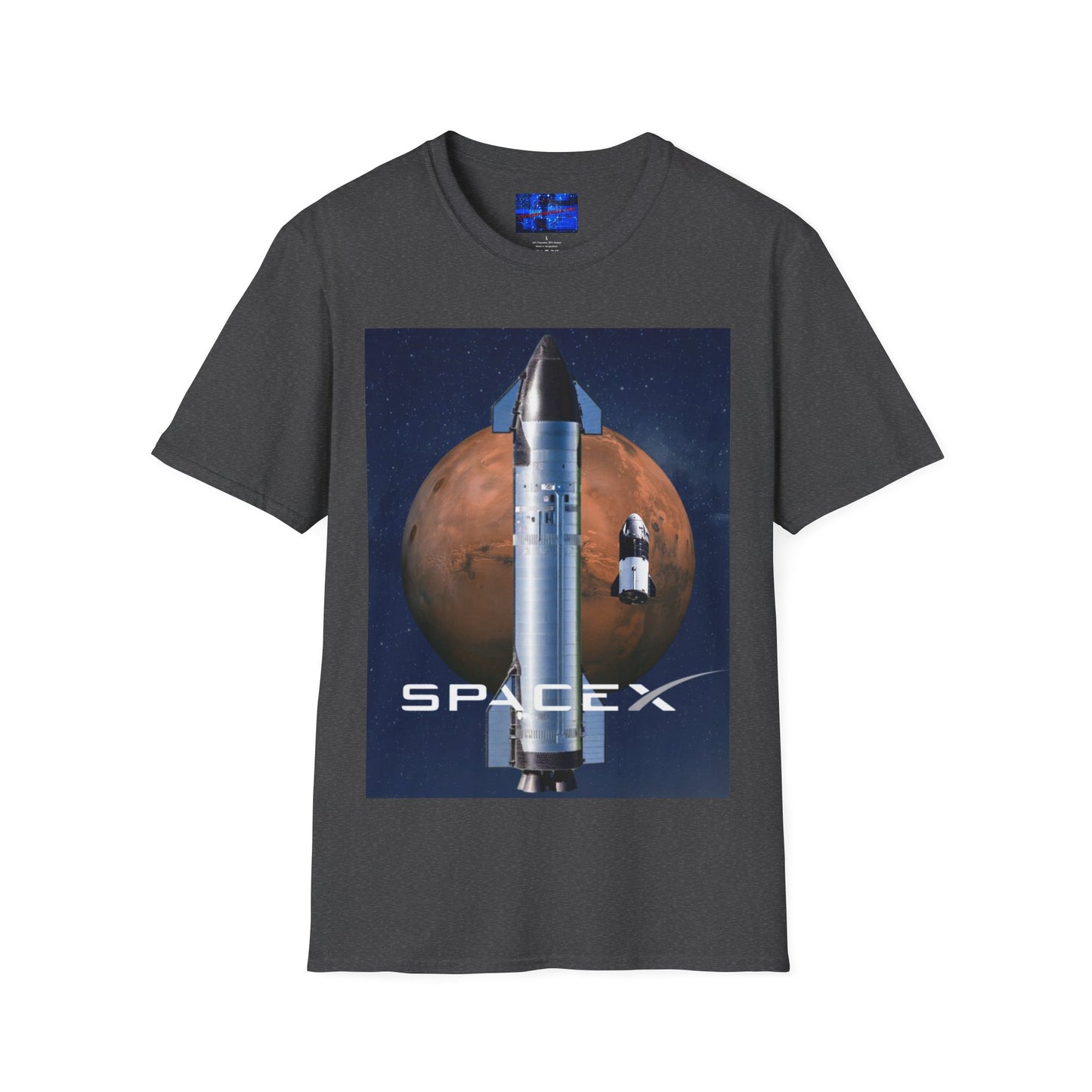 SpaceX Mars Unisex T-Shirt by cypherpunkgear.com