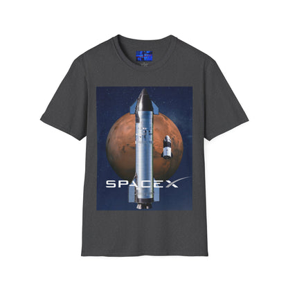 SpaceX Mars Unisex T-Shirt by cypherpunkgear.com