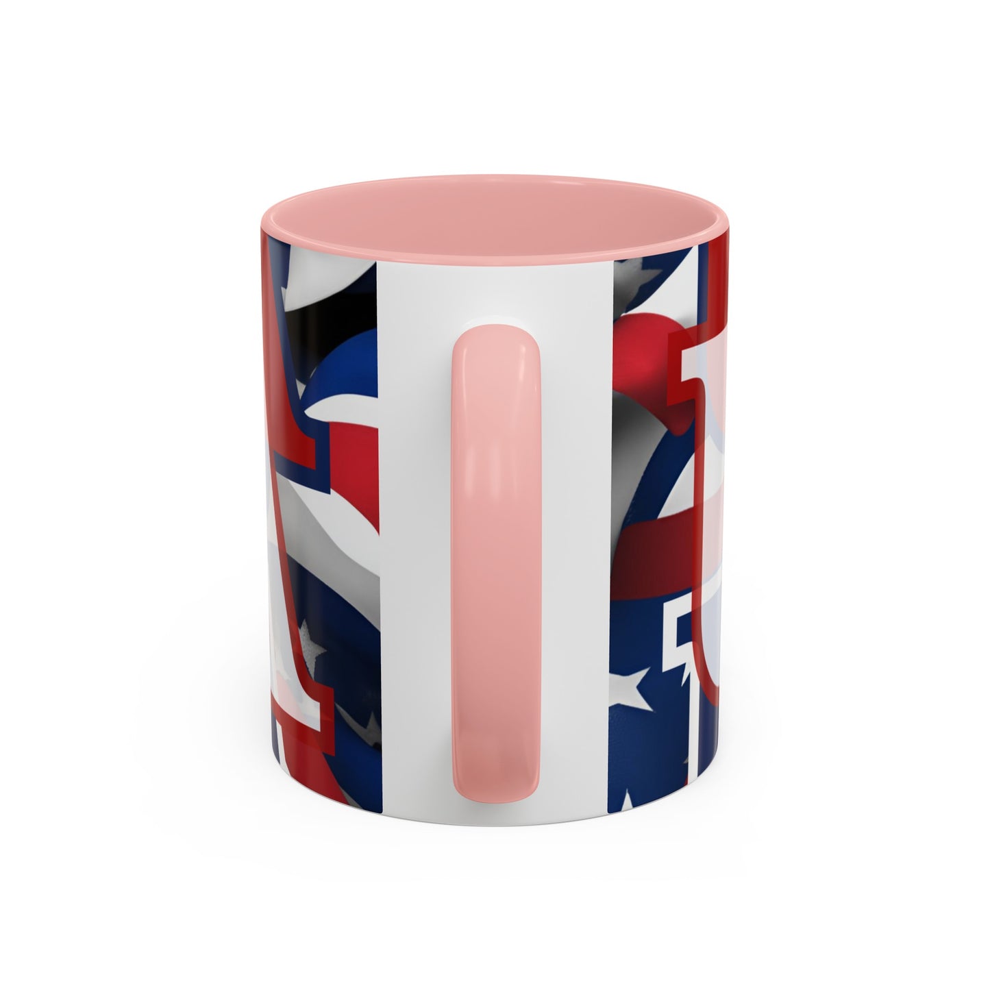 USA! USA! USA WHfont Patriot Accent Mug by cypherpunkgear