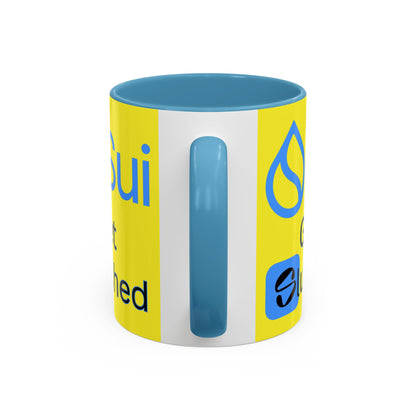 Sui: Get Slushed Yellow Accent Mug by cypherpunkgear.com