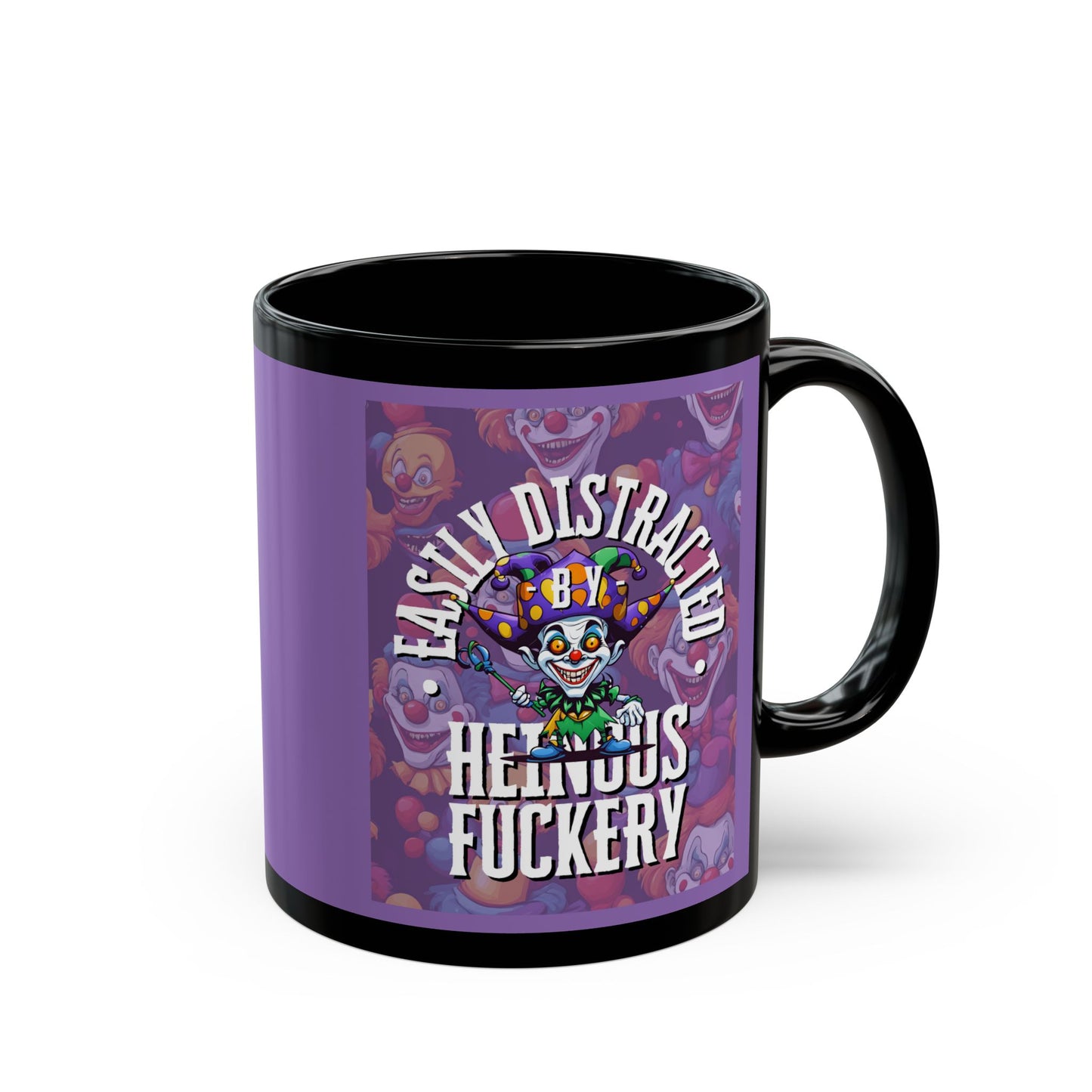 Easily Distracted by Heinous Fuckery Little Jincs Light Purple Mug by cypherpunkgear.com