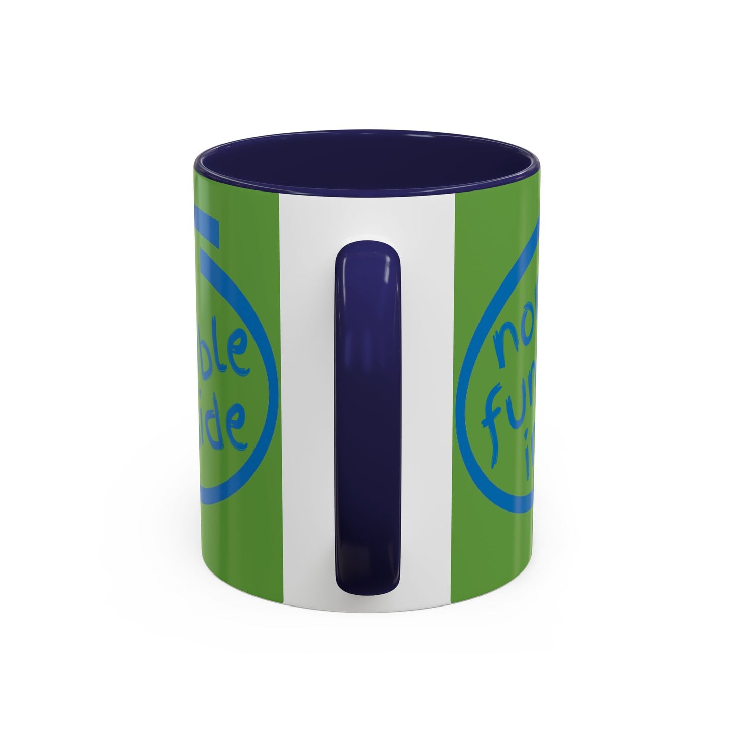 Non-Fungible Inside Green Accent Mug by cypherpunkgear.com
