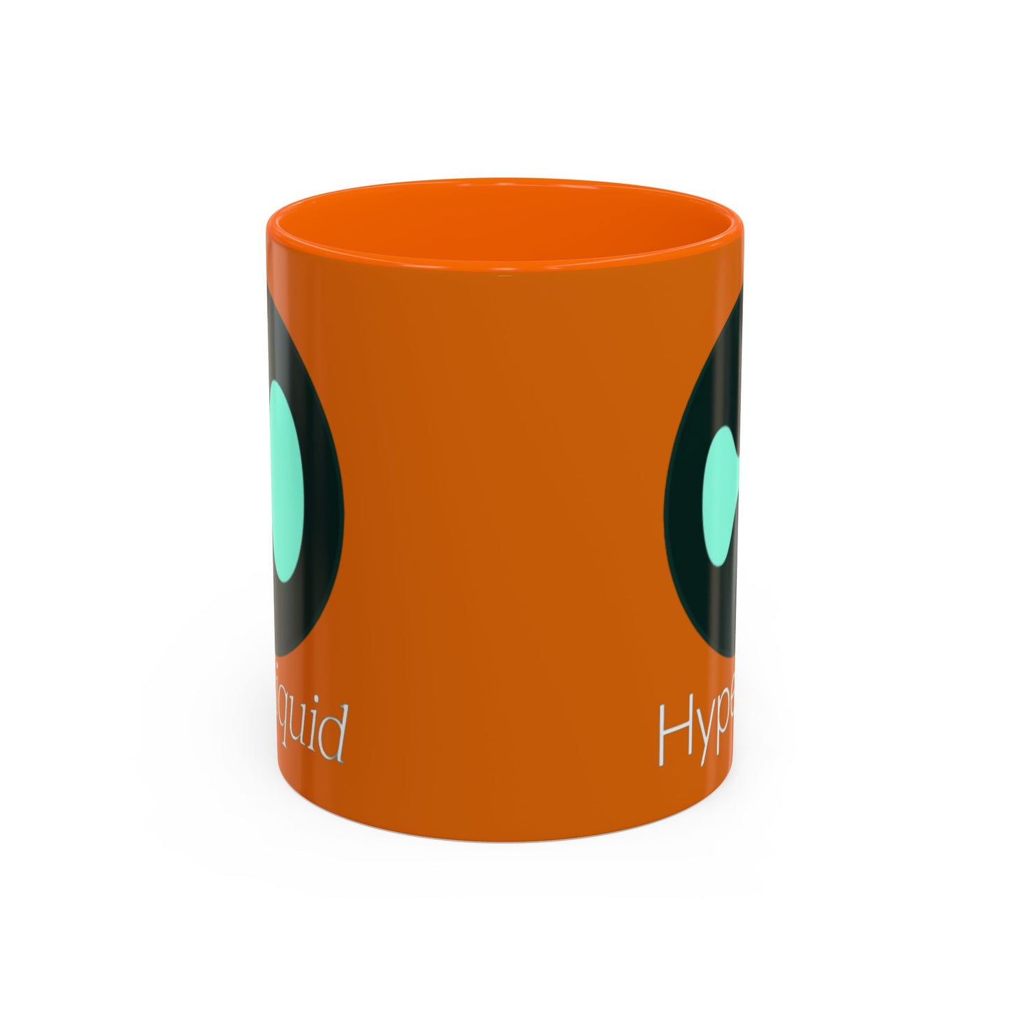 Hyperliquid White font Orange Accent Mug by cypherpunkgear.com