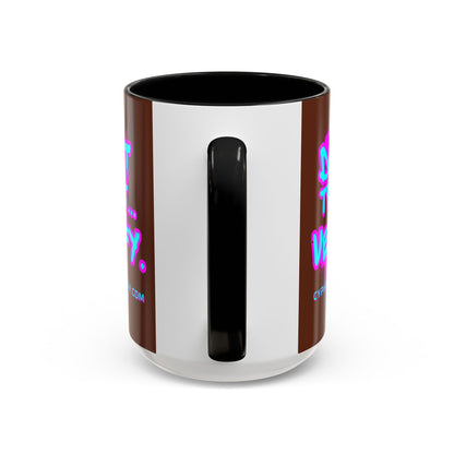 Don't Trust...Verify. Brown Accent Mug by cypherpunkgear.com