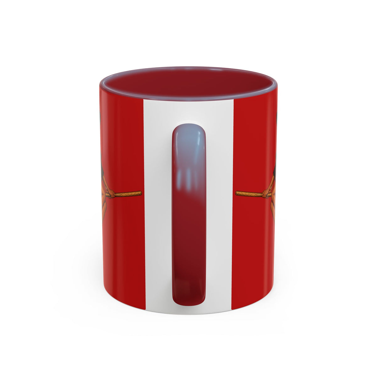 Velvet Vex Red Accent Mug by CreepyCrafts.boo