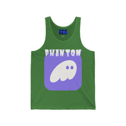 Phantom Hot Wallet Unisex Jersey Tank Top by cypherpunkgear.com
