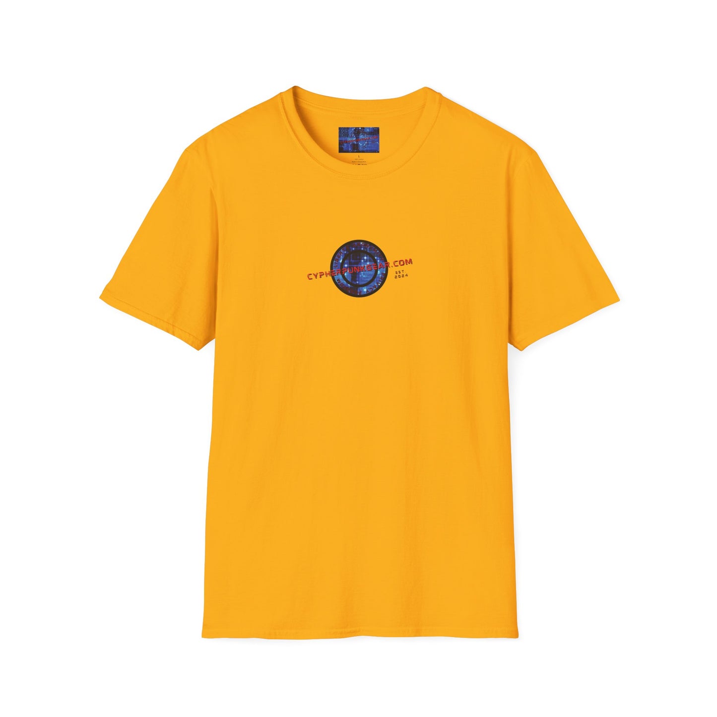 2-sided, cypherpunkgear.com logo Light colors Unisex T-Shirt by cypherpunkgear.com