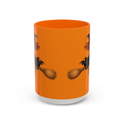 Hazel Hex Orange Accent Mug by CreepyCrafts.boo