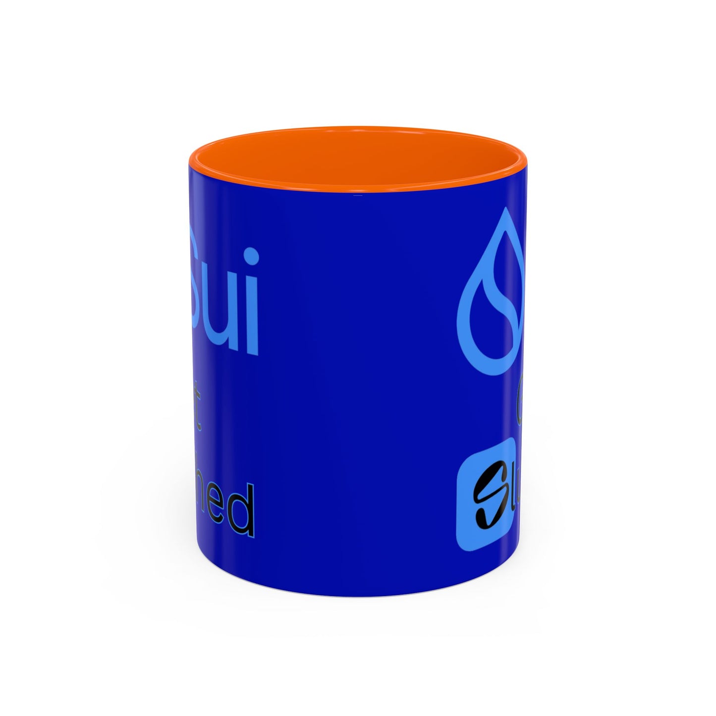 Sui: Get Slushed Dark Blue Accent Mug by cypherpunkgear.com
