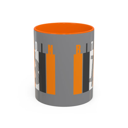 Bitcoin (BTC) Freedom Accent Mug by cypherpunkgear.com