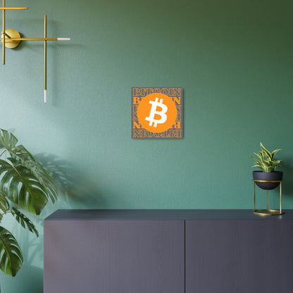 Bitcoin Bitcoin Bitcoin (BTC) Metal Art Sign by cypherpunkgear