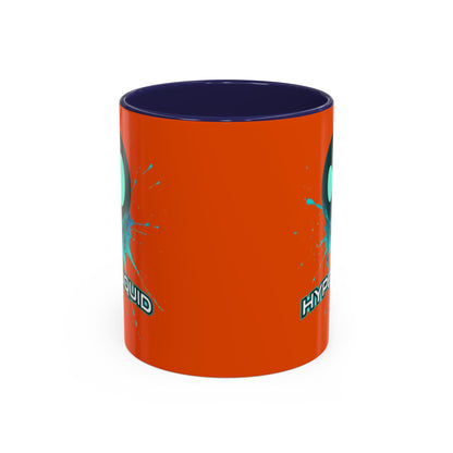 HYPE Drip Orange Accent Mug by cypherpunkgear.com