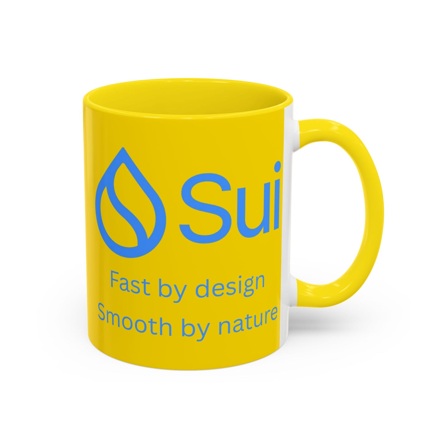 SUI Yellow Accent Mug by cypherpunkgear.com
