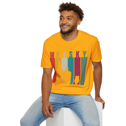 Whisky spelled without an 'e' LTcolors Unisex T-Shirt by cypherpunkgear.com