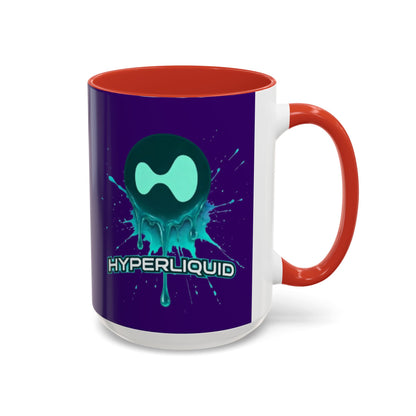 HYPE Drip Dark Purple Accent Mug by cypherpunkgear.com