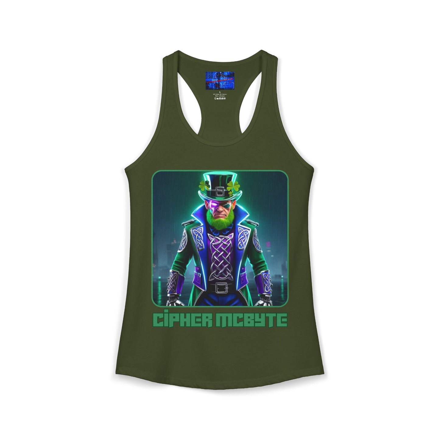Cipher McByte Women's Racerback Tank Top by cypherpunkgear.com