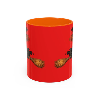 Hazel Hex Red Accent Mug by CreepyCrafts.boo
