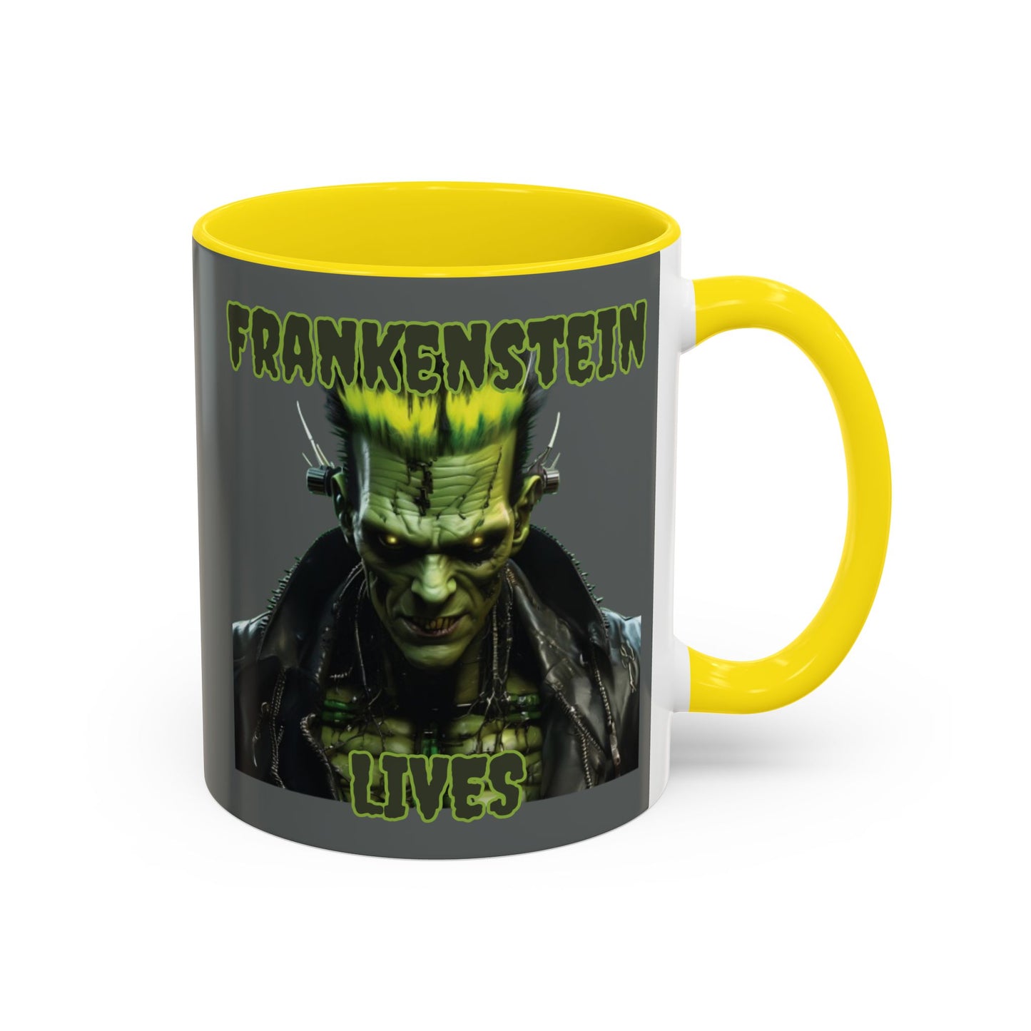 Frankenstein Lives Accent Mug by CreepyCrafts.boo