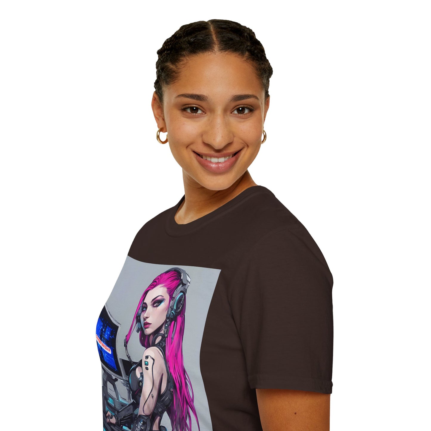 Netrunner Cyberpunk Dark colors Unisex T-Shirt by cypherpunkgear.com