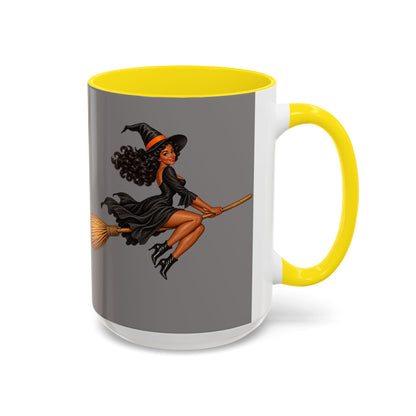 Velvet Vex Grey Accent Mug by CreepyCrafts.boo