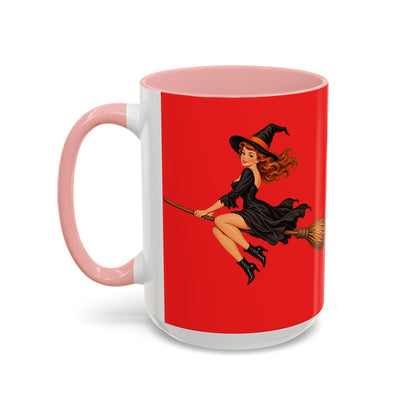 Hazel Hex Red Accent Mug by CreepyCrafts.boo