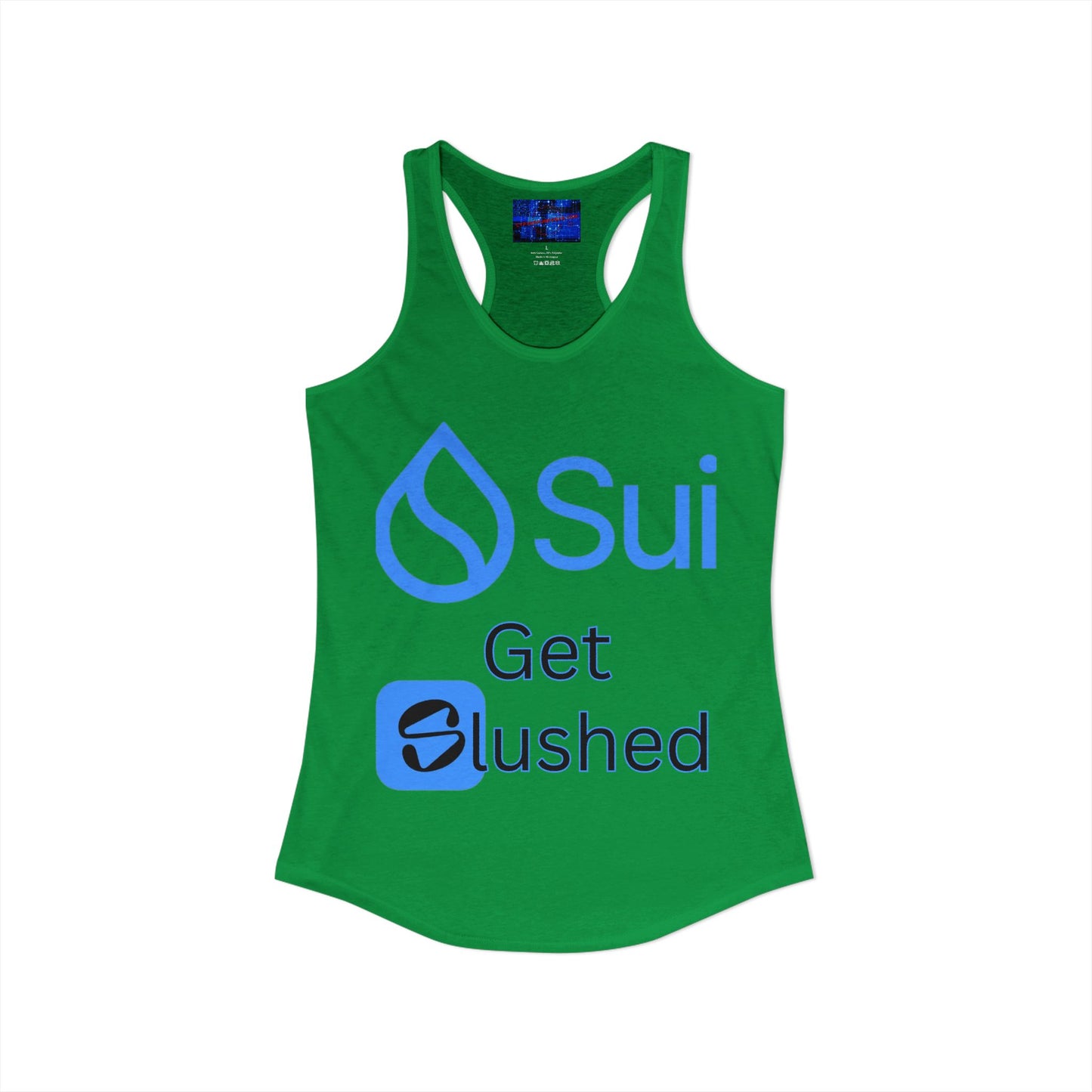 Sui: Get Slushed Women's Racerback Tank Top by cypherpunkgear.com