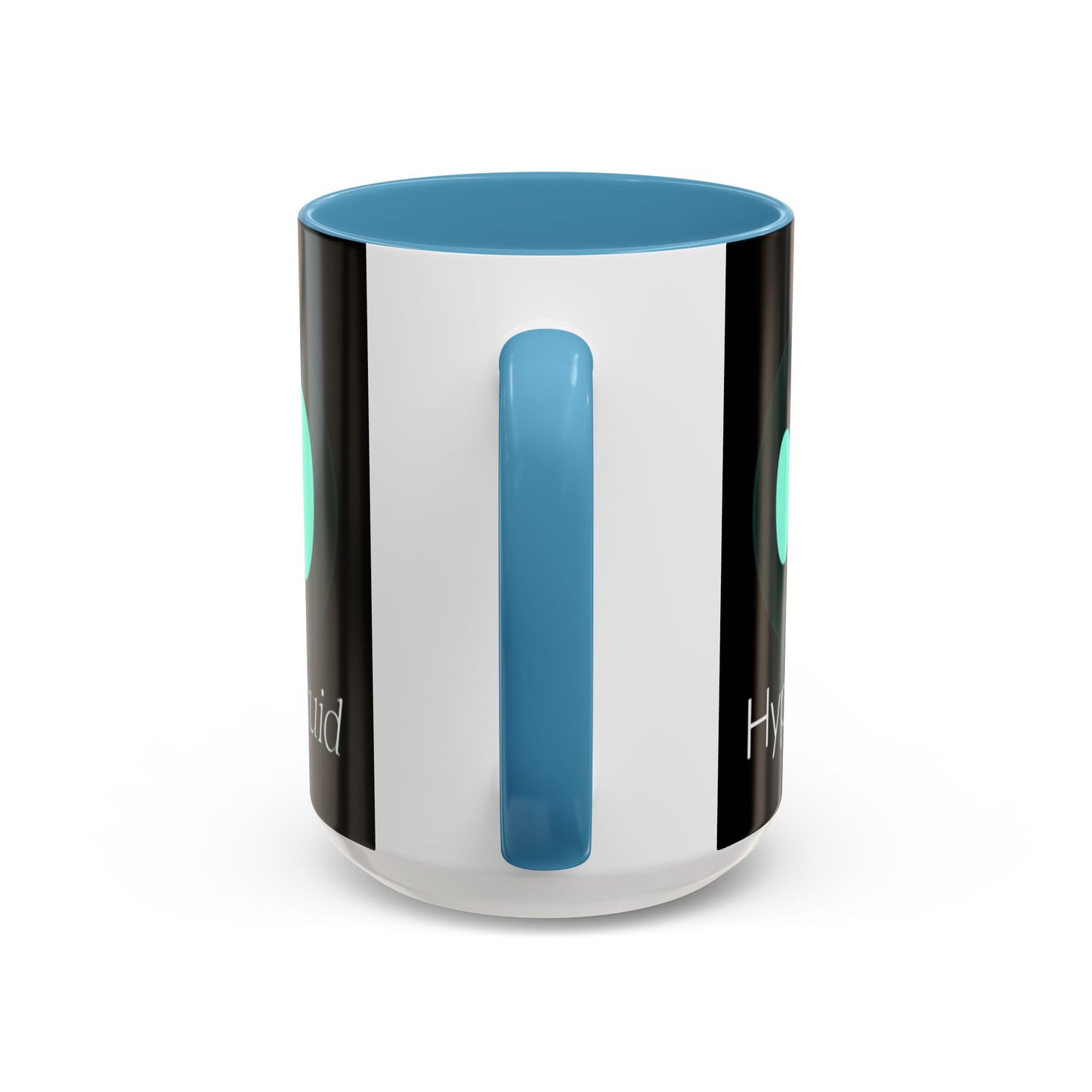 Hyperliquid White font Black Accent Mug by cypherpunkgear.com