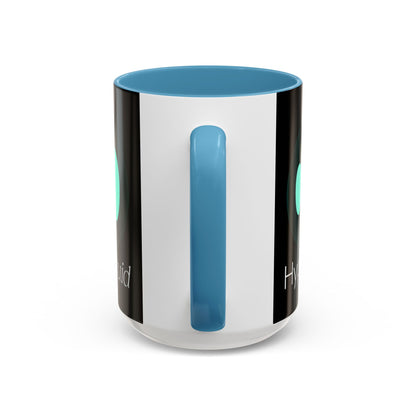 Hyperliquid White font Black Accent Mug by cypherpunkgear.com