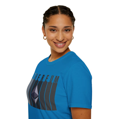 Ethereum (ETH) Dark colors Unisex T-Shirt by cypherpunkgear.com