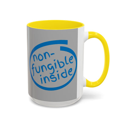 Non-Fungible Inside Grey Accent Mug by cypherpunkgear.com