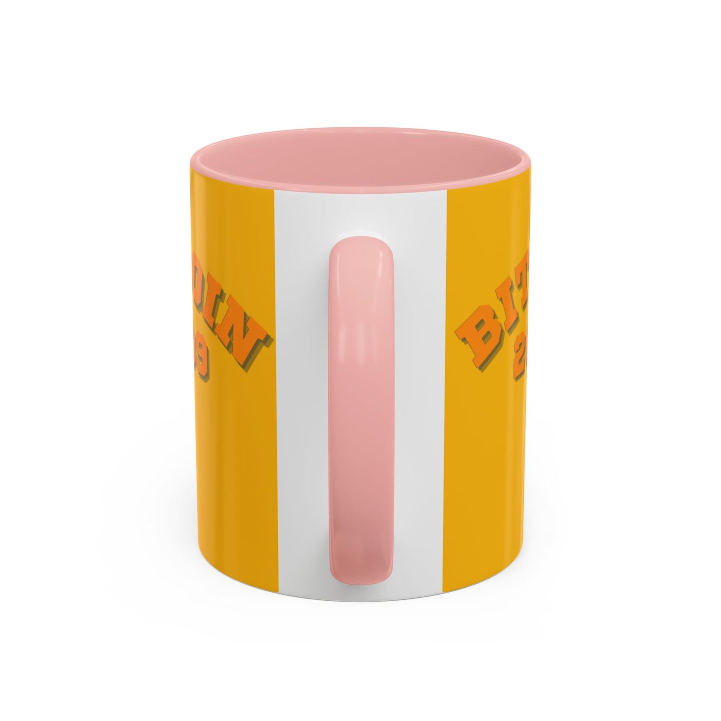 Bitcoin 2009 Yellow Accent Mug by cypherpunkgear.com