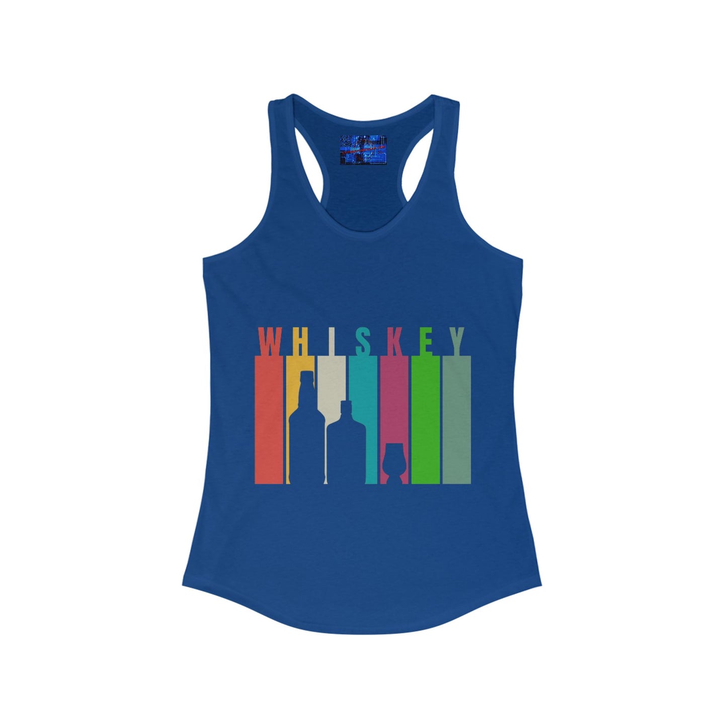 Whiskey spelled with an 'e' Women's Racerback Tank Top by cypherpunkgear.com