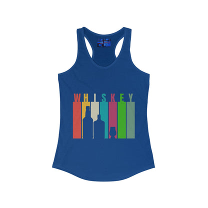 Whiskey spelled with an 'e' Women's Racerback Tank Top by cypherpunkgear.com